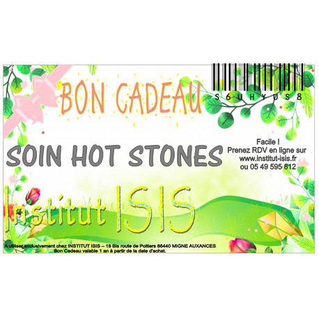 Bon Cadeau Soin Hot Stones